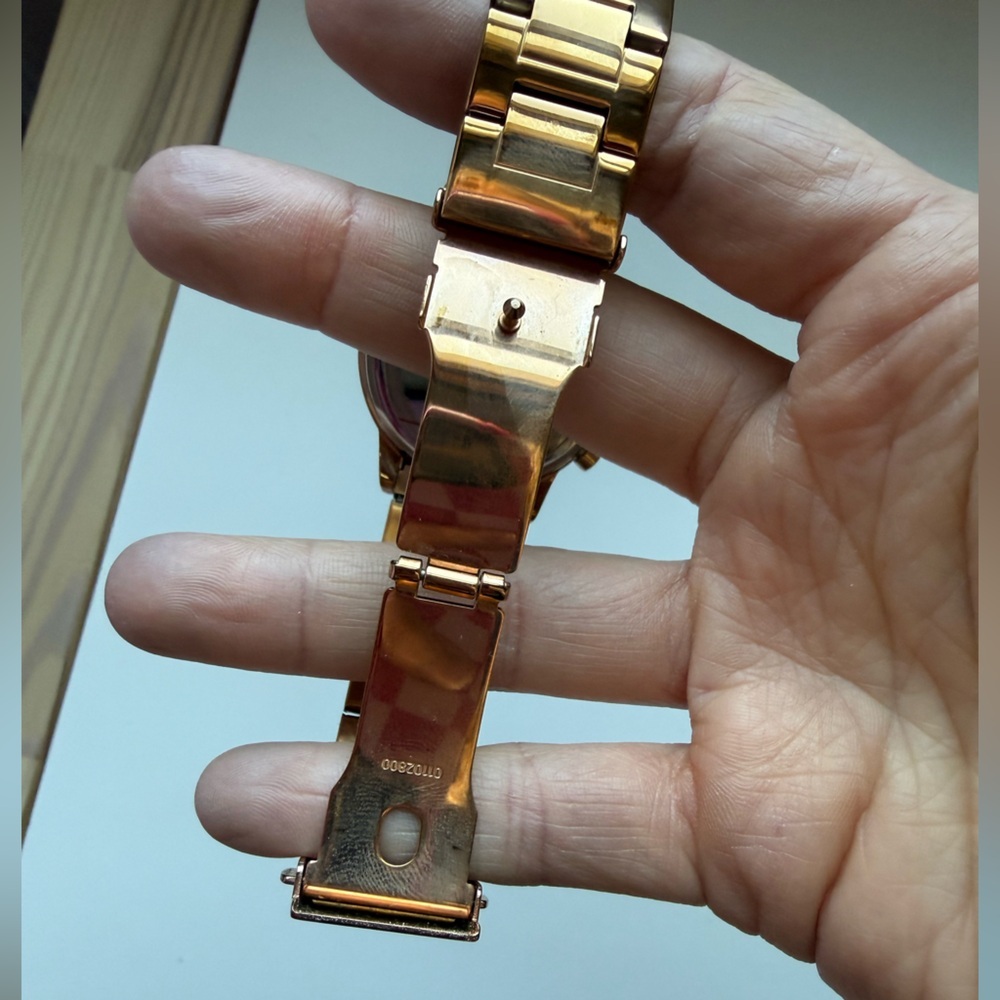 Armani Exchange Rose Gold Chronograph Watch - Picture 6 of 11